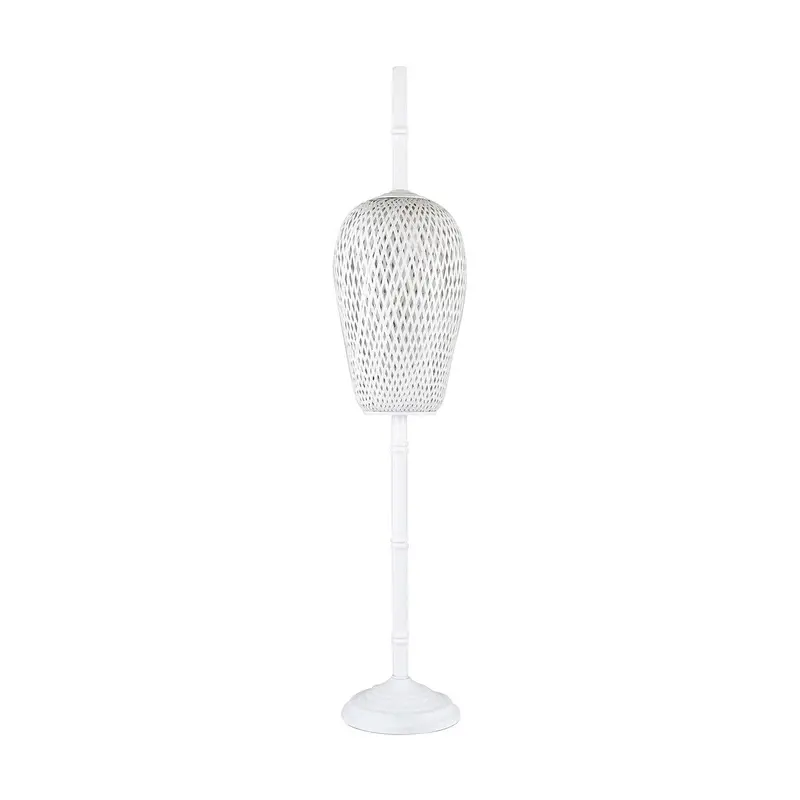 44.75-Inch Tall Woven Rattan Table Lamp