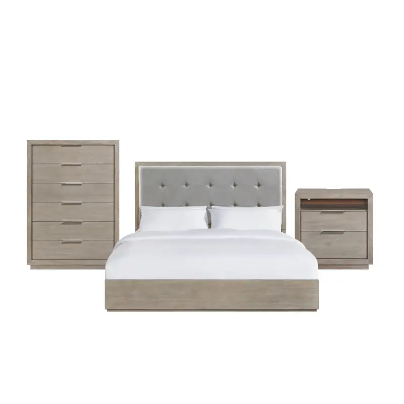 Arcadia Bedroom Collection – Coordinated Bed, Nightstands & Dresser Set