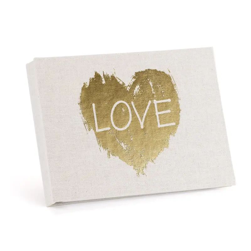 Artistic Brushstroke Design Wedding Guest Book
