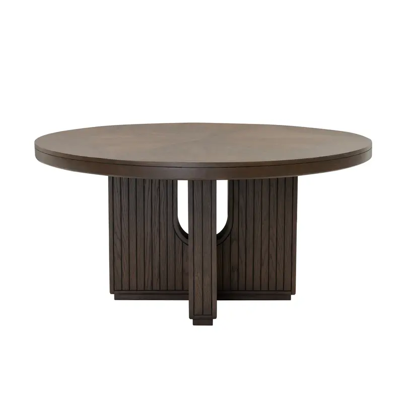 Athens Chocolate Brown Round Dining Table