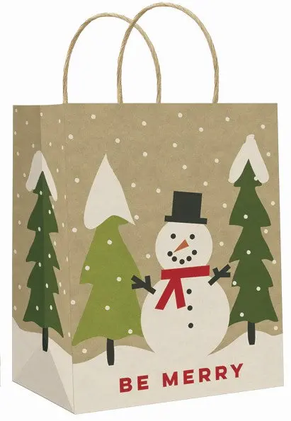 ‘Be Merry’ Large Christmas Gift Bag – Uplifting Message on Generous Wrap