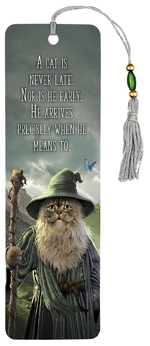 Beaded Catdalf Bookmark – Whimsical Handcrafted Reading Accessory