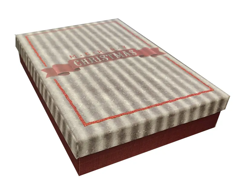 Compact Merry Christmas Decorative Gift Box