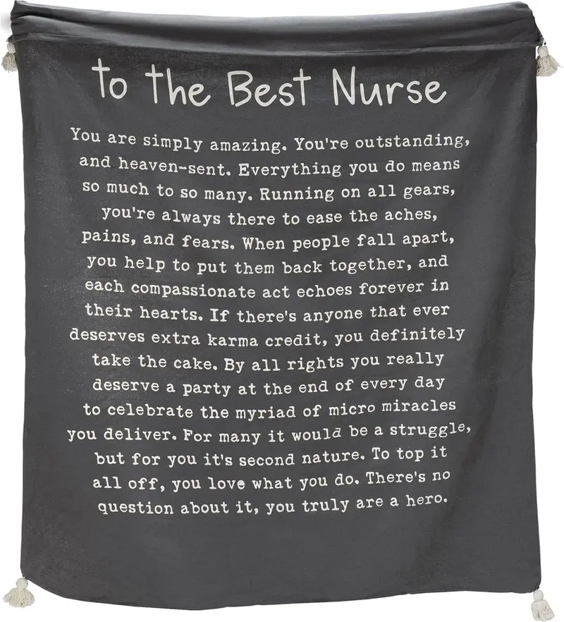 Cozy Throw Blanket Honoring Exceptional Nursing Professionals