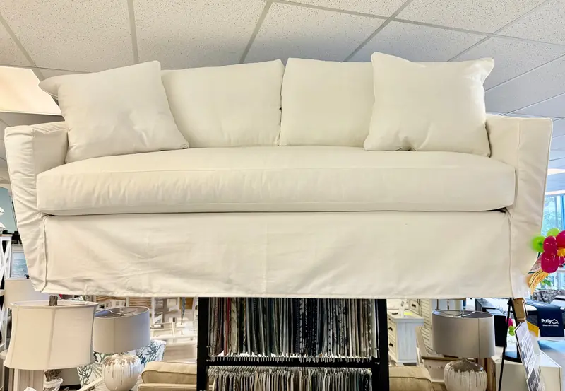 Custom-Fit Slipcover Sofa for Studio Spaces