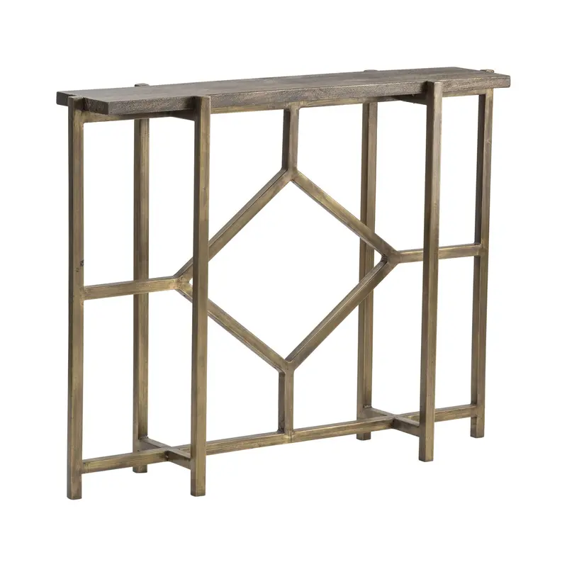 Diamond-Inspired Geometric Console Table