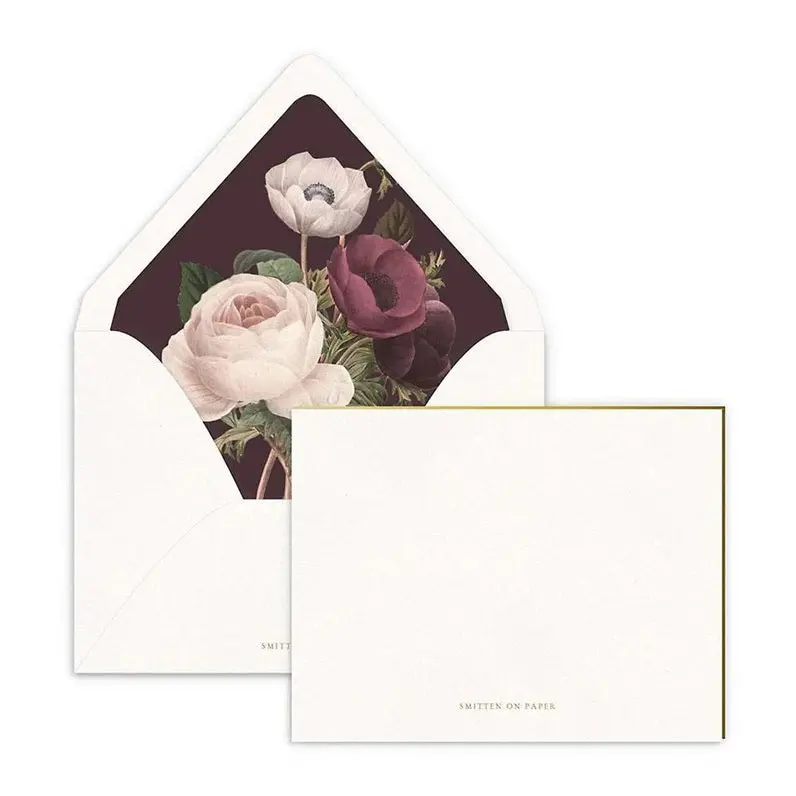 Luxe Lined Note Cards – Premium 10-Piece Stationery Set