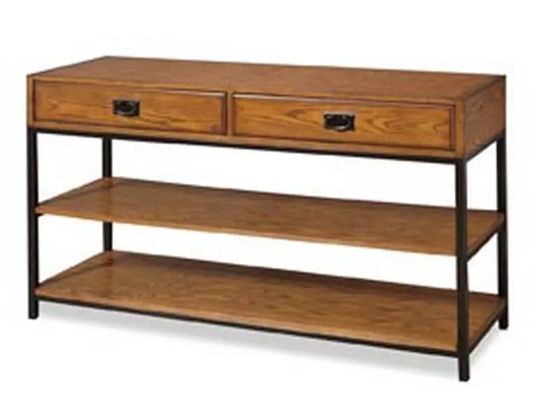 Modern Craftsman Light Brown 12.75-Inch Media Console