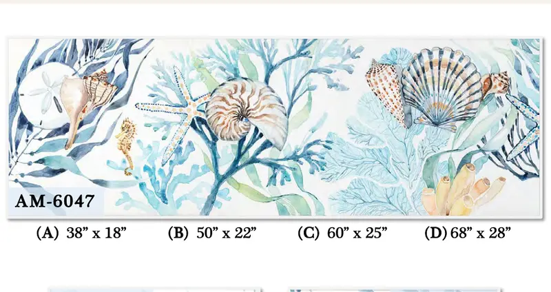 White-Background Pastel Corals Art – Oversized Coastal Statement Piece