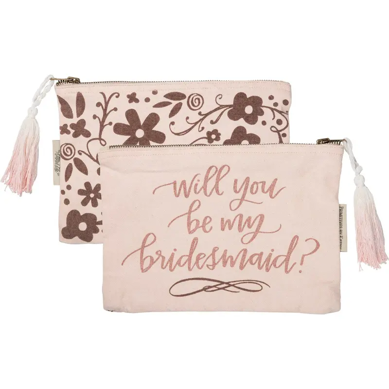 ‘Will You Be My Bridesmaid?’ Zippered Keepsake Pouch